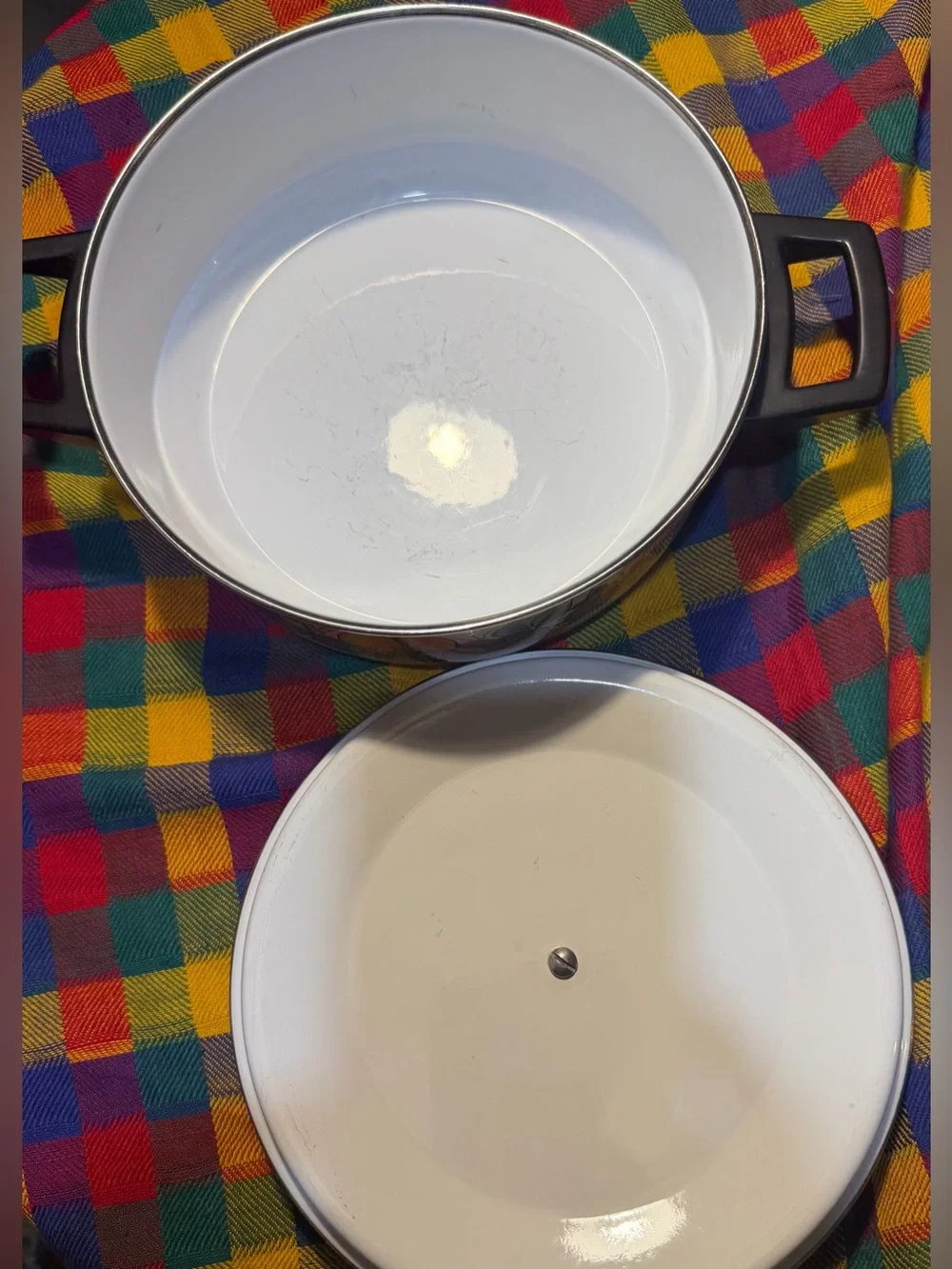 Vintage brown enamel